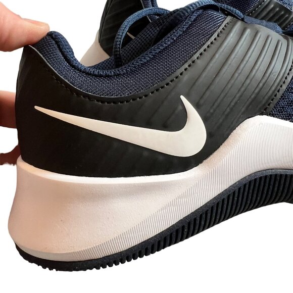 NWB NIKE Shoes Men's MC Trainer Ptl. Leather Upper Swoosh Blue Black 11BGB - Picture 10 of 11